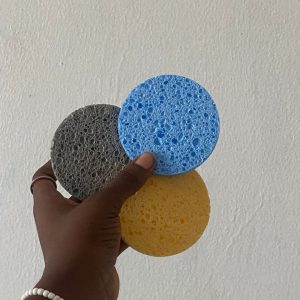 Compressed face sponge
